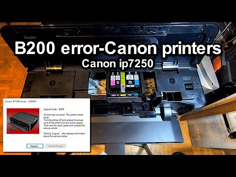 B200 error-Canon printers (Canon ip7250)