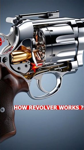 How a Revolver Actually Works 🔍 Inside Bullet Mechanism | Science Explained #facts