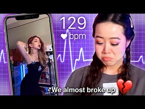 Fiance Reacts To THIRST TRAPS With a Heart Rate Monitor *it got complicated