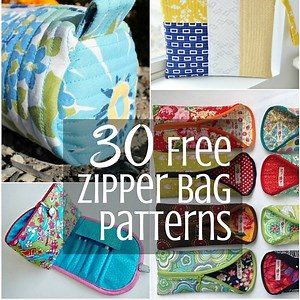 Free Zipper Bag Patterns - Sewing With Scraps