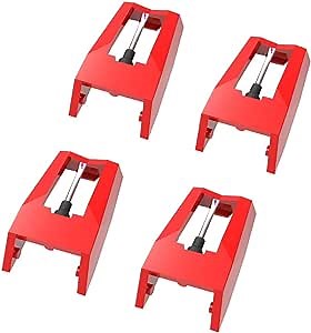 Record Player Needle, Turntable Diamond Stylus Needles for Vinyl Record Player （4 Pack