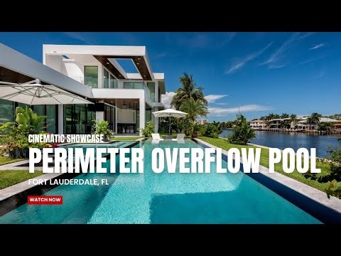 Perimeter Overflow Style Contemporary Pool