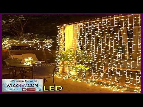 3M LED Curtain String Lights Fairy Decoration USB Holiday Garland Lamp 8