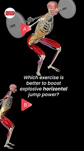Boost Your Horizontal Jump Power! 🚀 Curious about which exercise best enhances explosive horizontal jump power? This skill is crucial in sports like basketball, football, and track and field. 🅰️ Squat Jump (Barbell) 🅱️ Standing Broad Jump 🌟 And the top choice is... 🅱️ Standing Broad Jump! Here’s why: The standing broad jump is designed to improve horizontal leap capabilities, focusing mainly on horizontal movement rather than vertical power like the squat jump. This exercise closely mimics