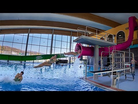 🚀 Human CANNONBALL Slide?! This Water Park is INSANE! 💥