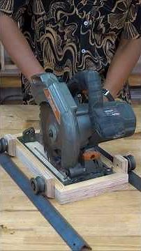 Build Your OWN Circular Saw Guide Rail for Perfect Cuts! #woodscraft #diysander #woodworkingtools