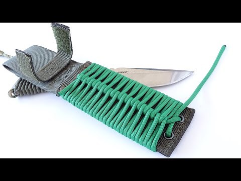 Quick Release Paracord Knife Sheath Wrap - Outdoor Wilderness Tips - CBYS Tutorial - How to Make