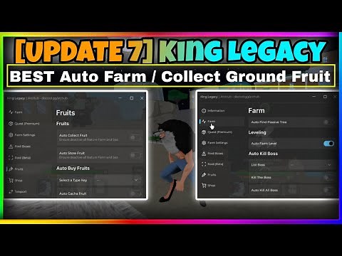 [UPDATE 7] King Legacy Script Hack GUI OP! • DUPE FRUIT, AUTO FARM LEVEL AND MORE!! |