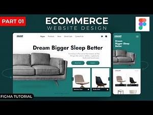 E-Commerce Website Design Tutorial in Figma | Furniture Website Design (figma tutorial) #uiux Design