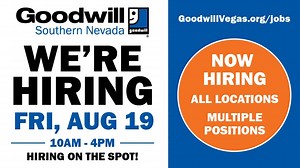 Goodwill hiring on the spot at all Southern Nevada locations