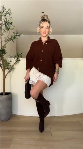 Style Tip: Lace Satin Shorts 😍 Link in Description! 👏🏼