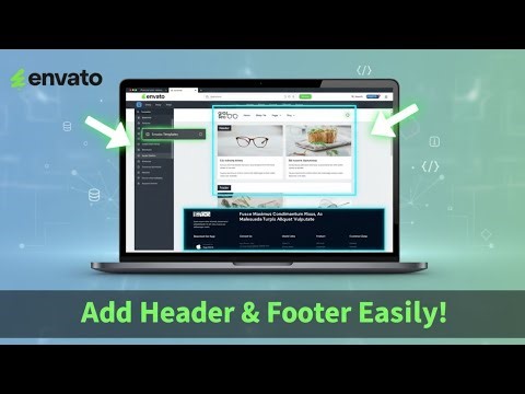 How to Add Header and Footer to Your Entire Website in Envato Elementor Template (100% working)