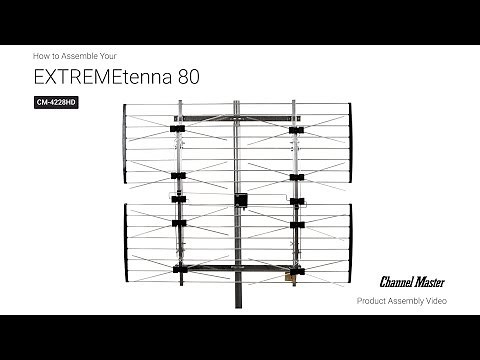 How to Assemble the EXTREMEtenna 80 Outdoor TV Antenna [CM-4228HD] | Channel Master