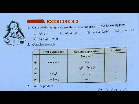Class 8th maths l Exercise 8.3 l chapter 8 l Algebraic expression and identities l Ncert l Solution