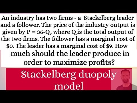stackelberg duopoly model