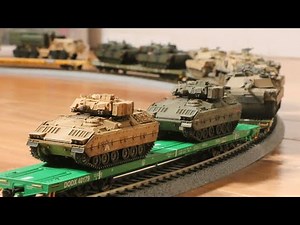 M2 Bradley Military Train HO Scale Unboxing