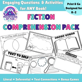 Fiction Comprehension Activities – Text Connections & Literal/Inferential Tasks