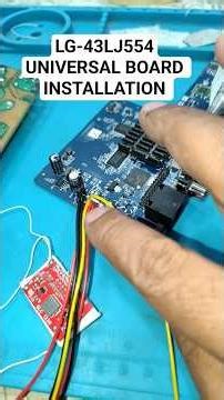 LG 43LJ554 Universal Board Fitting & Backlight Problem Solution #ledpanelrepair