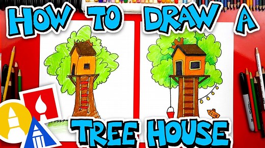 Learn how to draw a treehouse! This is a perfect lesson for those super hot summer days! 🌳☀️ | Art for Kids Hub
