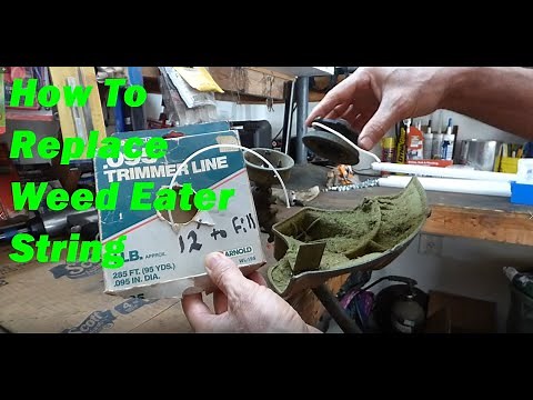 How To Replace/Install New String Trimmer Line on a Weed Eater