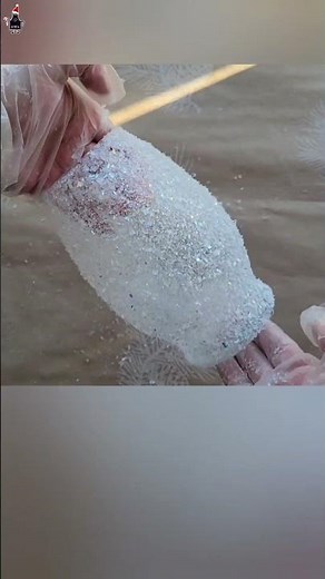 How To Make Snow Frosted Effect / Quick and Easy Centerpiece for Winter Holiday Table Setting Diy