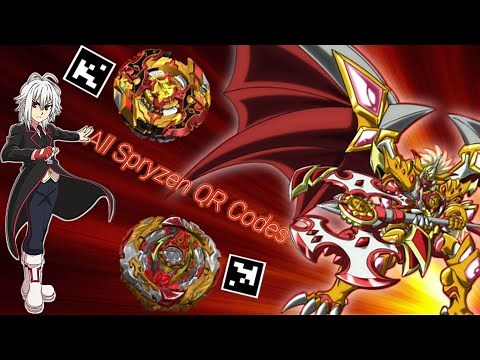 ALL QR CODES OF SPRYZEN! | Beyblade Burst App |