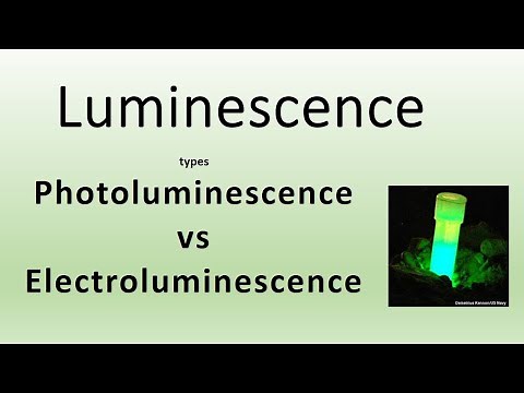 Photo-luminescence vs Electro-luminescence Material science