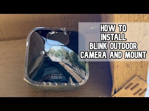 How to install blink outdoor camera and mount DIY video #blink #blinkoutdoor #outdoorcamera