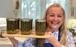 How to Make Crisp Pickled Green Beans with Optional Water Bath Canning Tutorial