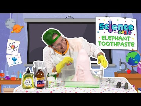 Simple Elephant Toothpaste Science Experiment | Educational Video for Kids