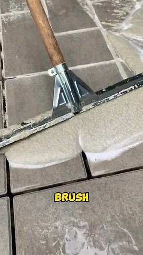 Grout That Fills All Joints Instantly