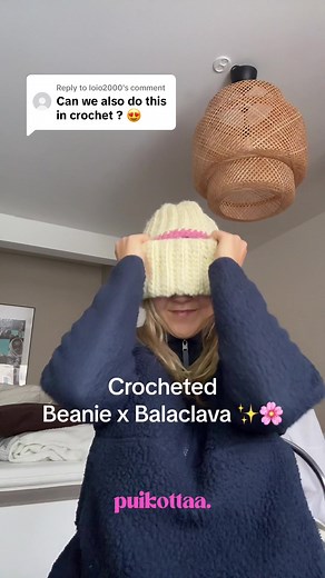 Crochet Beanie x Balaclava: Handmade Knitwear Fashion