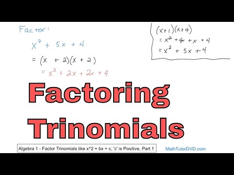 Factoring Trinomials in Algebra - Learn How to Factor Trinomials Step-by-Step