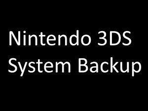 [3DS] System NAND Backup Tutorial