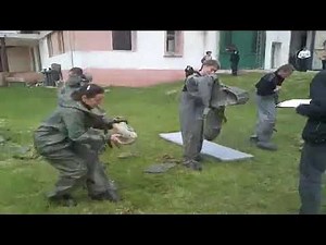 Girls gas mask hazmat