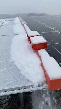 Snow Cleaning with Our Solar Panel Robot