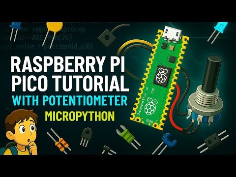 Raspberry Pi Pico + Potentiometer MicroPython Tutorial | Easy Electronics Project #Shorts