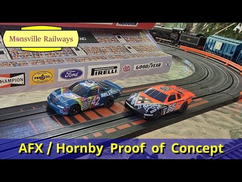 AFX / Hornby Swamp Layout, HO Racing & OO Model Railway Concept Layout.