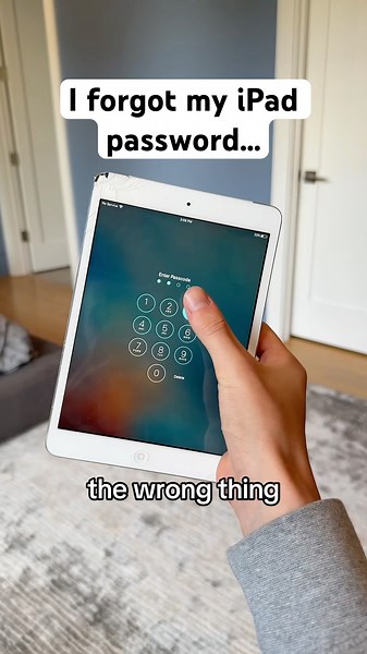 I forgot my iPad password… #ipad #apple #techtok