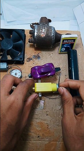 Make a Car Move Using Magnetic Energy! ⚡#shortvideo #shorts #school #science #diy #dcmotor #youtube