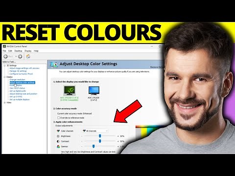 How To Reset Color Settings on Nvidia Control Panel - Full Guide