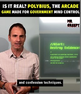 162K views · 59 reactions | It was the size of any other arcade game cabinet, but unlike every other video game at the time, there were no flashy graphic designs on it. And, there was no official title across the game cabinet either. So it officially had no name. But it was called Polybius, and it may have been a government-created video game used to control the minds of the days’ youths. | Freaky History | Facebook