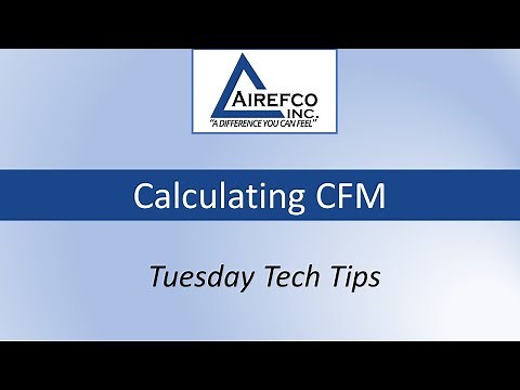 Calculating CFM