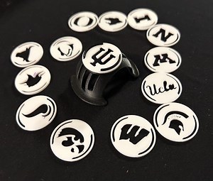 Interchangeable Custom Golf Ball Stencil With Swappable Logo Inserts: Custom Logo Marker, Personalized Gift for Golfers, Logo Alignment Tool - Etsy