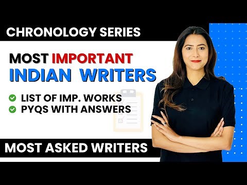 Most Important Indian Writers Chronology | Indian Literature | Sunaina Jethani