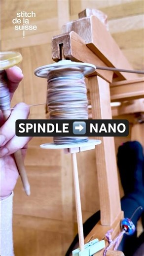 Drop Spindle to Nano Bobbin Hack! 🧶 #fiberarts