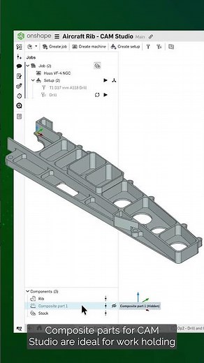 Composite Part Support in CAM Studio