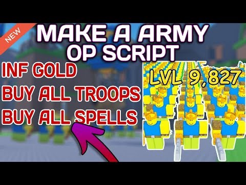 [NEW] Make a Army! ⚔️ OP Script (2025) PASTEBIN - Inf Gold | Buy All Troops | Buy All Spells