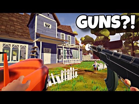 Hello Neighbor WEAPON MOD [FULL SHOWCASE]
