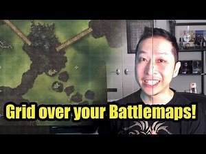How to add a Grid to Dungeons and Dragons Battlemaps for Free